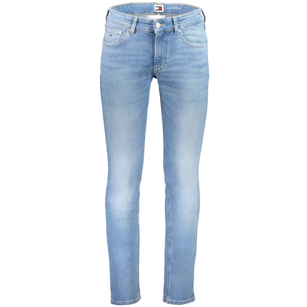 Tommy Hilfiger Blue Cotton Slim Fit Jeans Tommy Hilfiger