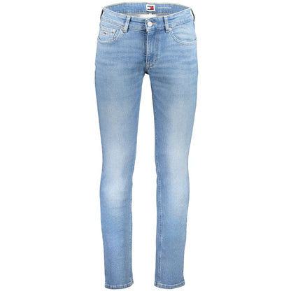 Tommy Hilfiger Blue Cotton Slim Fit Jeans Tommy Hilfiger