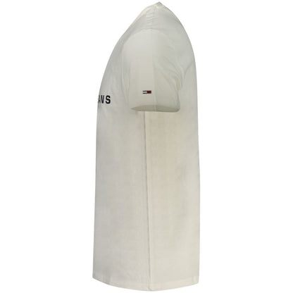 Tommy Hilfiger White Cotton Men's T-Shirt