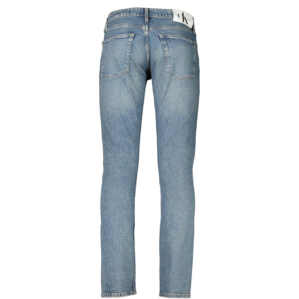 Calvin Klein Blue Cotton Slim Fit Jeans Calvin Klein