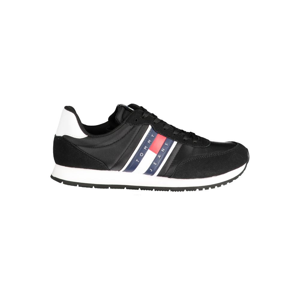Tommy Hilfiger Black Polyester Athletic Sneakers Tommy Hilfiger