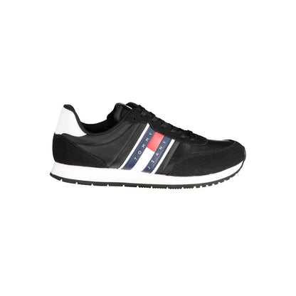 Tommy Hilfiger Black Polyester Athletic Sneakers Tommy Hilfiger