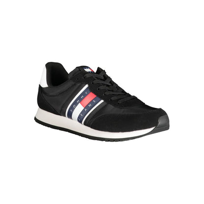 Tommy Hilfiger Black Polyester Athletic Sneakers Tommy Hilfiger