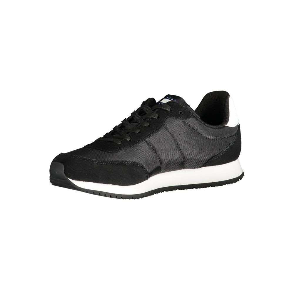 Tommy Hilfiger Black Polyester Athletic Sneakers Tommy Hilfiger