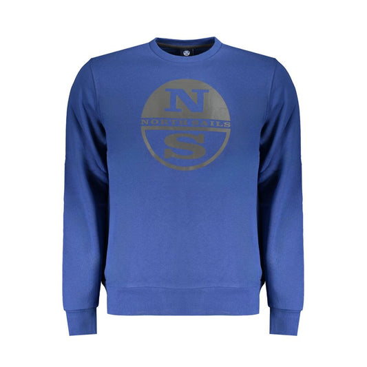 North Sails Blue Cotton Sweatshirt North Sails