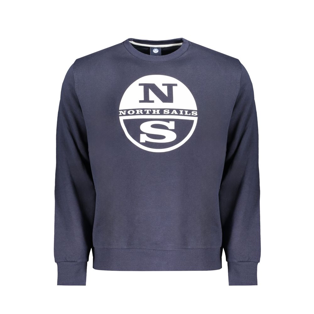 North Sails Blue Cotton Sweatshirt North Sails