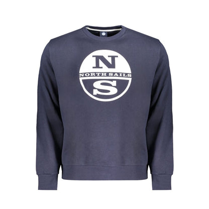North Sails Blue Cotton Sweatshirt North Sails