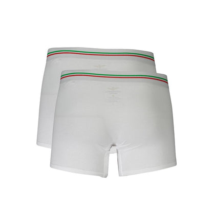 Aeronautica Militare White Cotton Men's Boxer Briefs