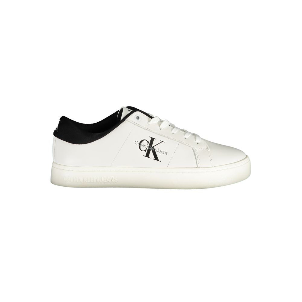 Calvin Klein Bianco Polyurethane Men Sneaker Calvin Klein