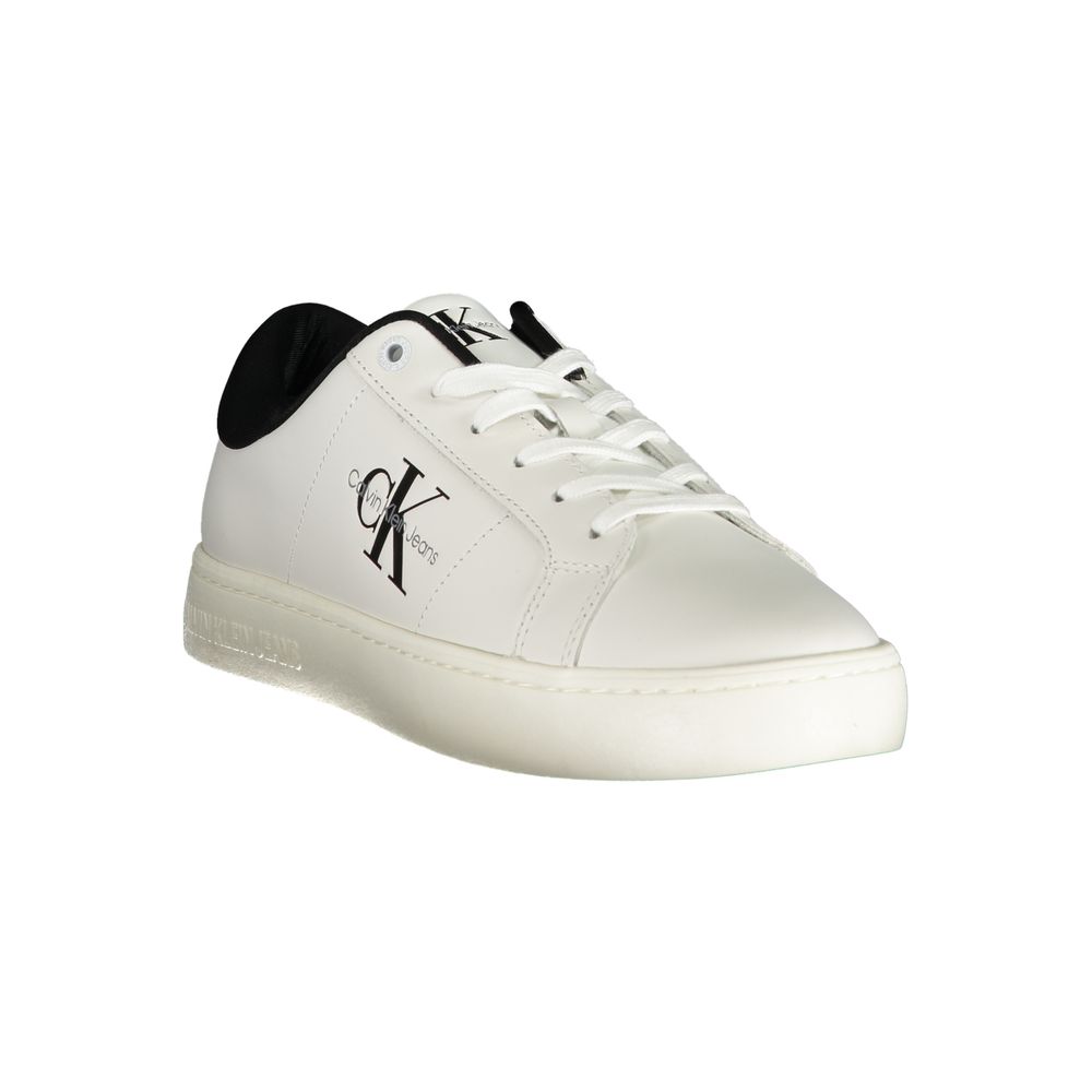 Calvin Klein Bianco Polyurethane Men Sneaker Calvin Klein