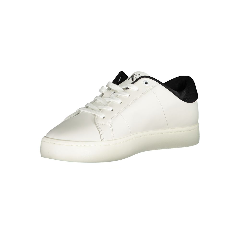 Calvin Klein Bianco Polyurethane Men Sneaker Calvin Klein