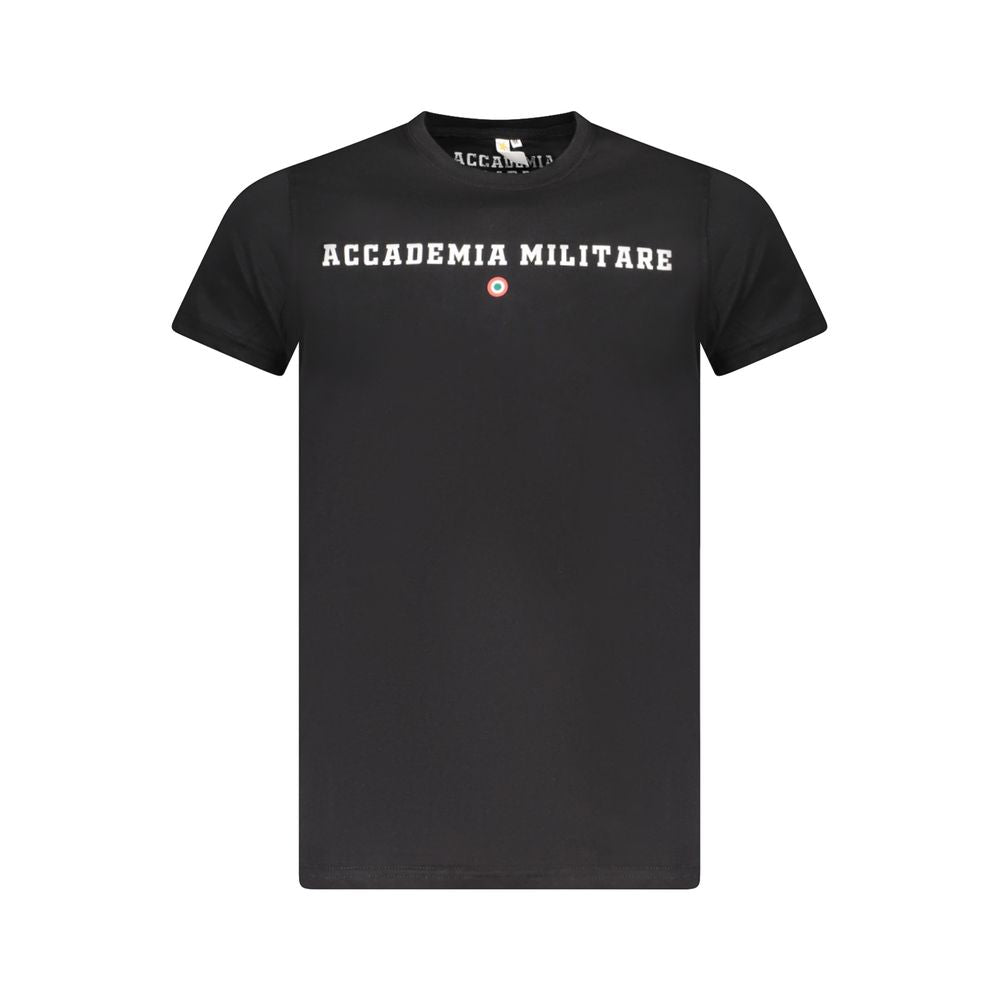 Accademia Militare Black Cotton Men's T-Shirt