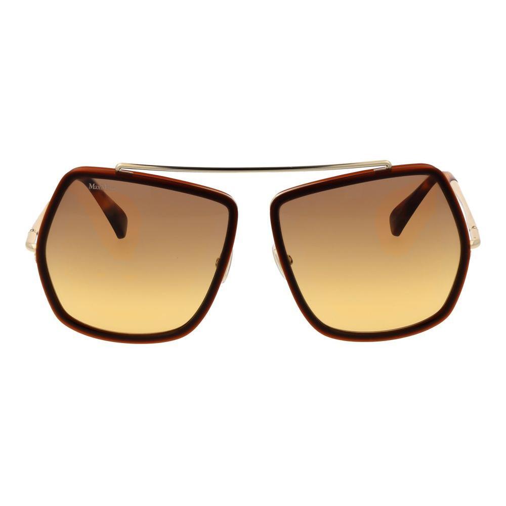 Max Mara Brown Metal Sunglasses