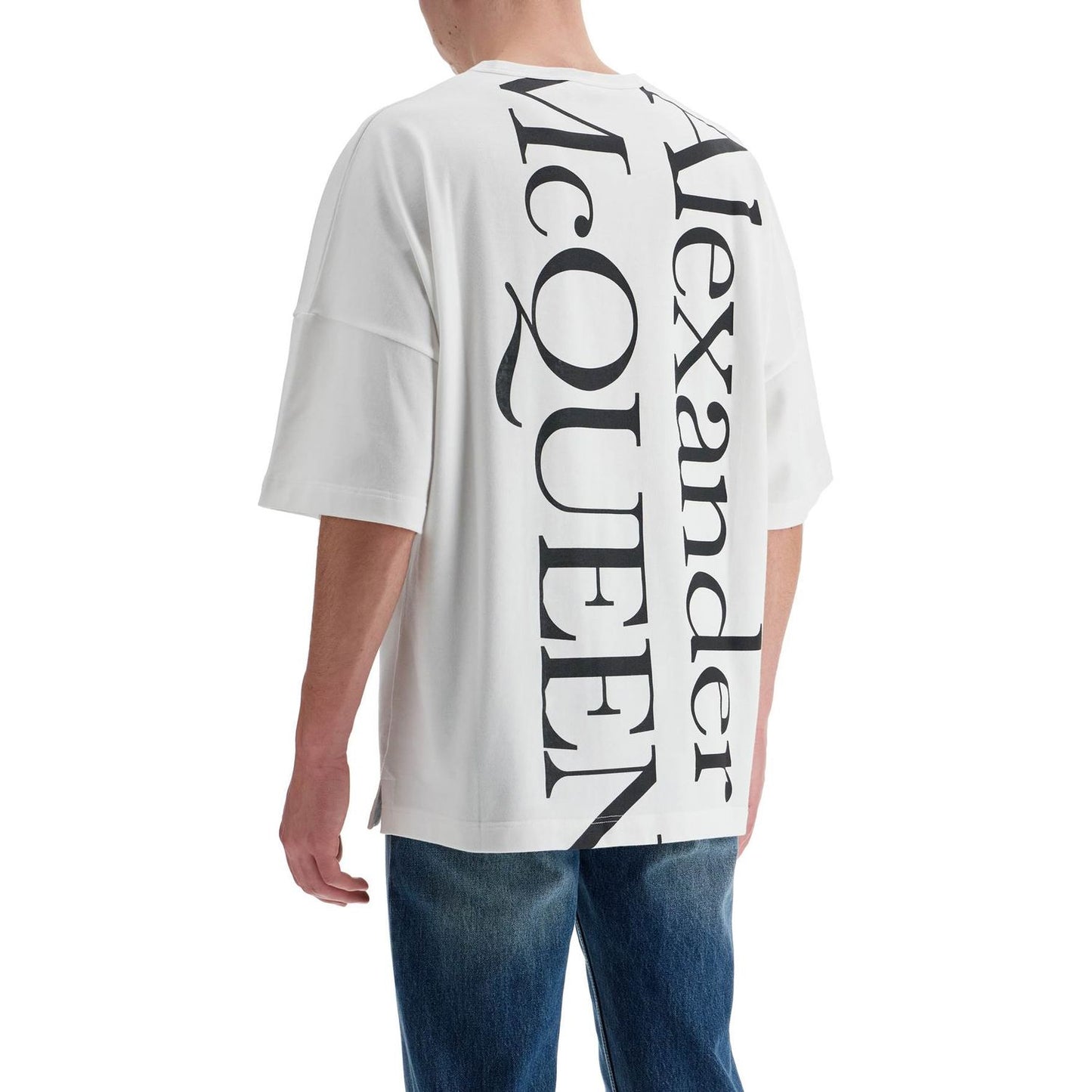 Alexander Mcqueen oversized logo t Topwear Alexander Mcqueen