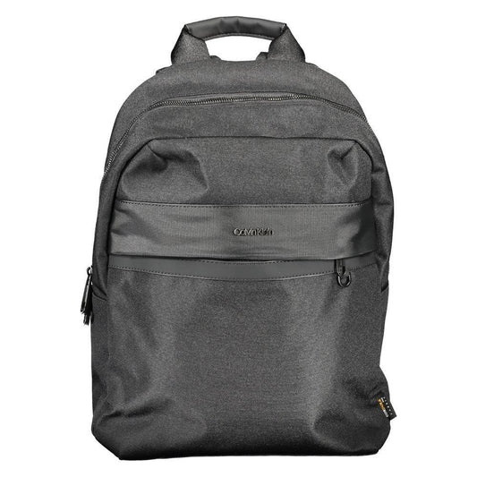 Calvin Klein Black Polyester Men Backpack Calvin Klein