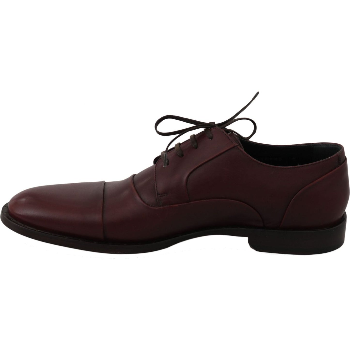 Dolce & Gabbana Elegant Bordeaux Leather Dress Shoes Dolce & Gabbana