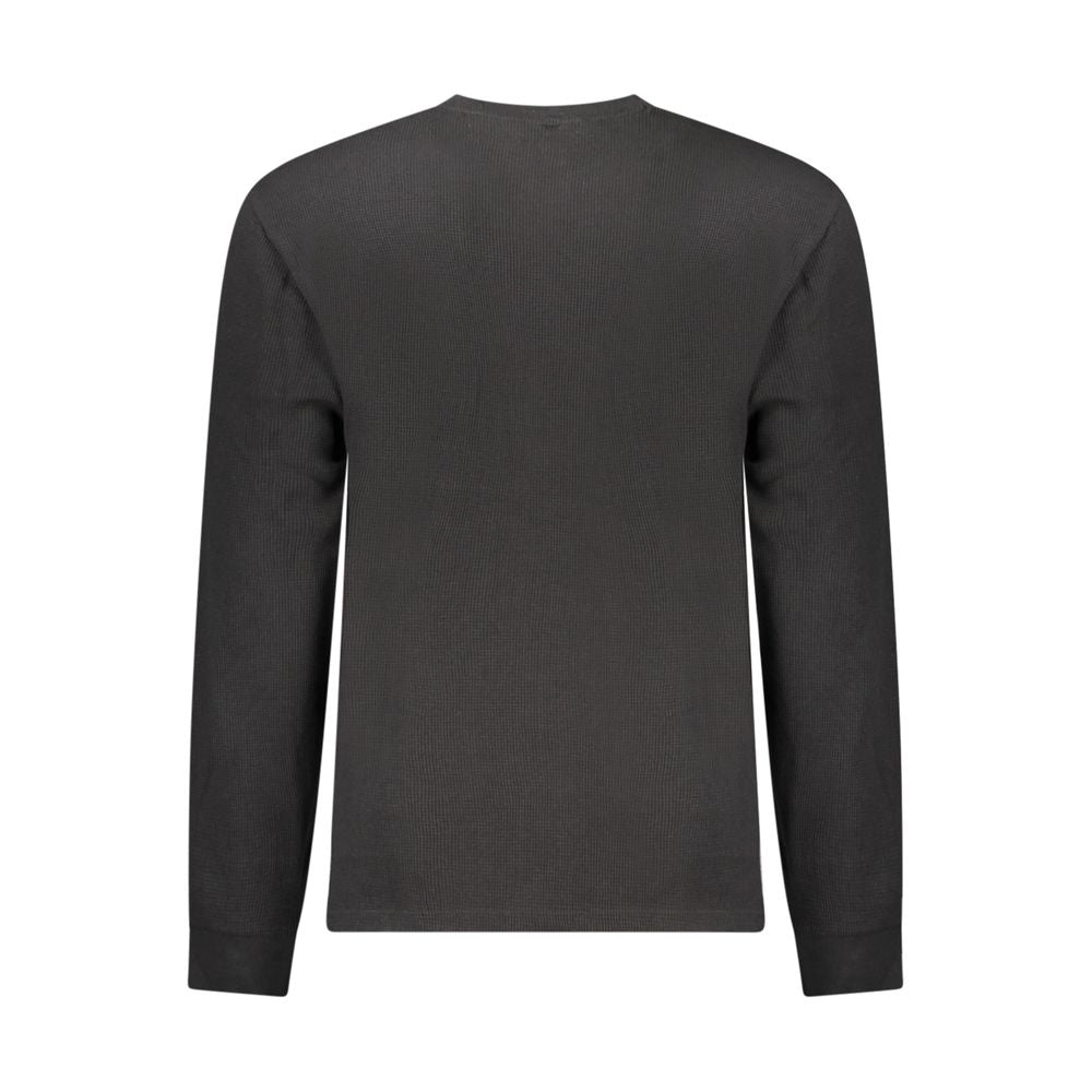 Calvin Klein Black Cotton Men's Long Sleeve Shirt