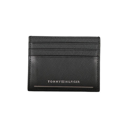 Tommy Hilfiger Black Leather Men Wallet