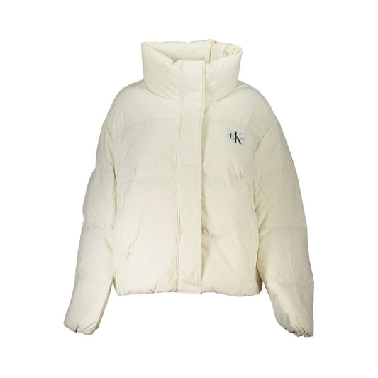 Calvin Klein White Polyamide Shell Jacket Calvin Klein