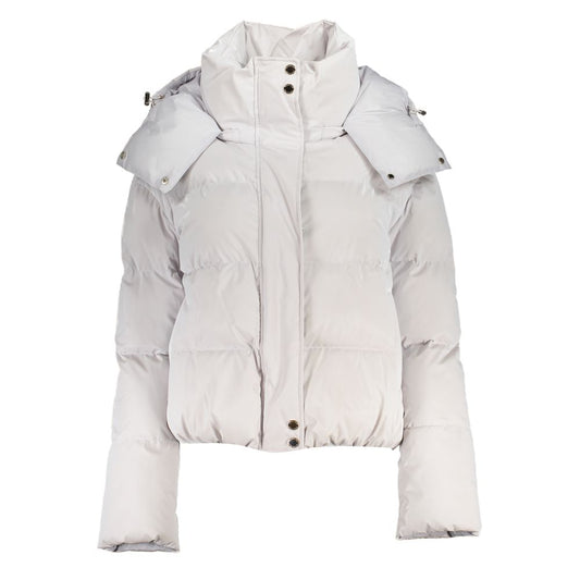 Patrizia Pepe White Polyethylene Parka Patrizia Pepe