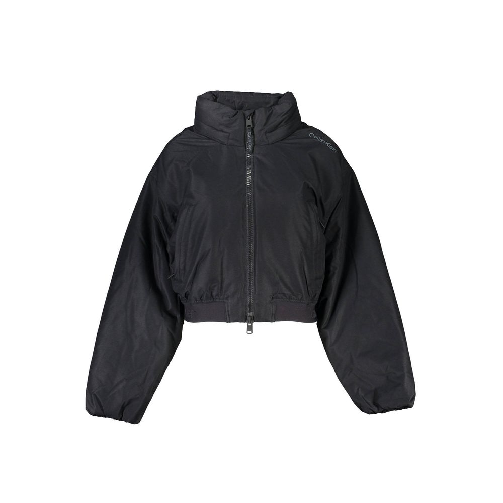 Calvin Klein Black Polyester Shell Jacket Calvin Klein