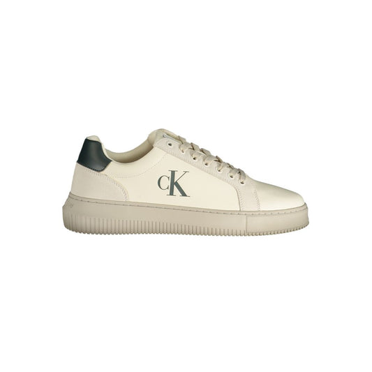 Calvin Klein White Polyester Athletic Sneakers