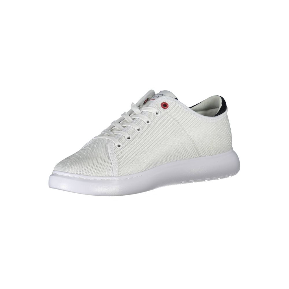 Tommy Hilfiger White Polyester Men Sneaker Tommy Hilfiger