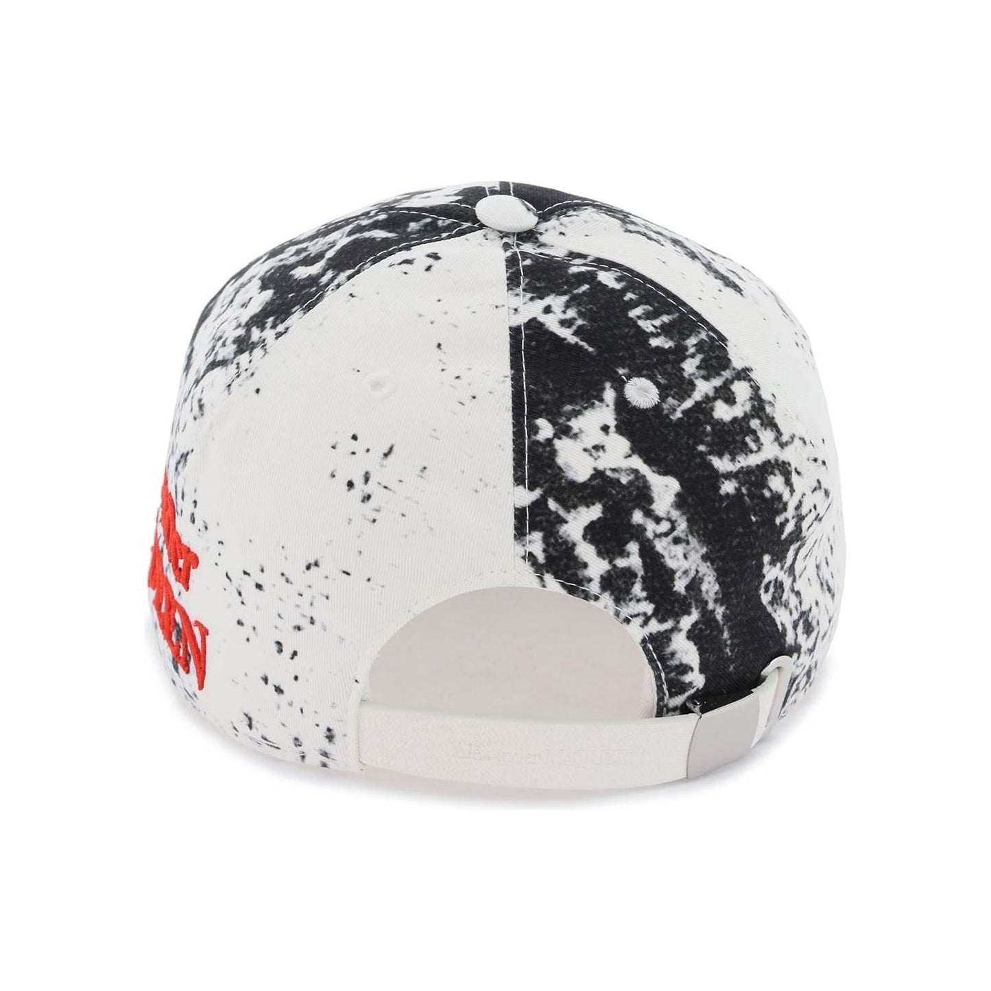 Alexander Mcqueen printed baseball cap with logo embroidery Scarves Hats & Gloves Alexander Mcqueen