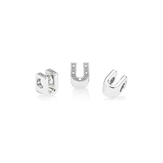 PANDORA CHARMS Mod. LETTER T SILVER Charms & Pendants