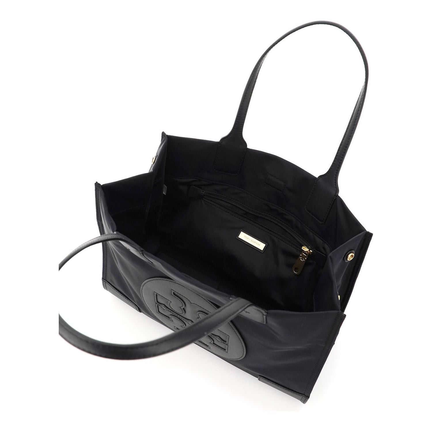 Front view with bag zipped and handles upright.