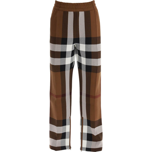 Burberry check track pants Trousers Burberry