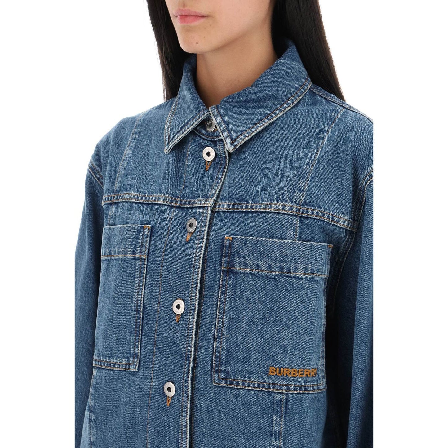 Burberry 'bensen' denim overshirt Jackets Burberry