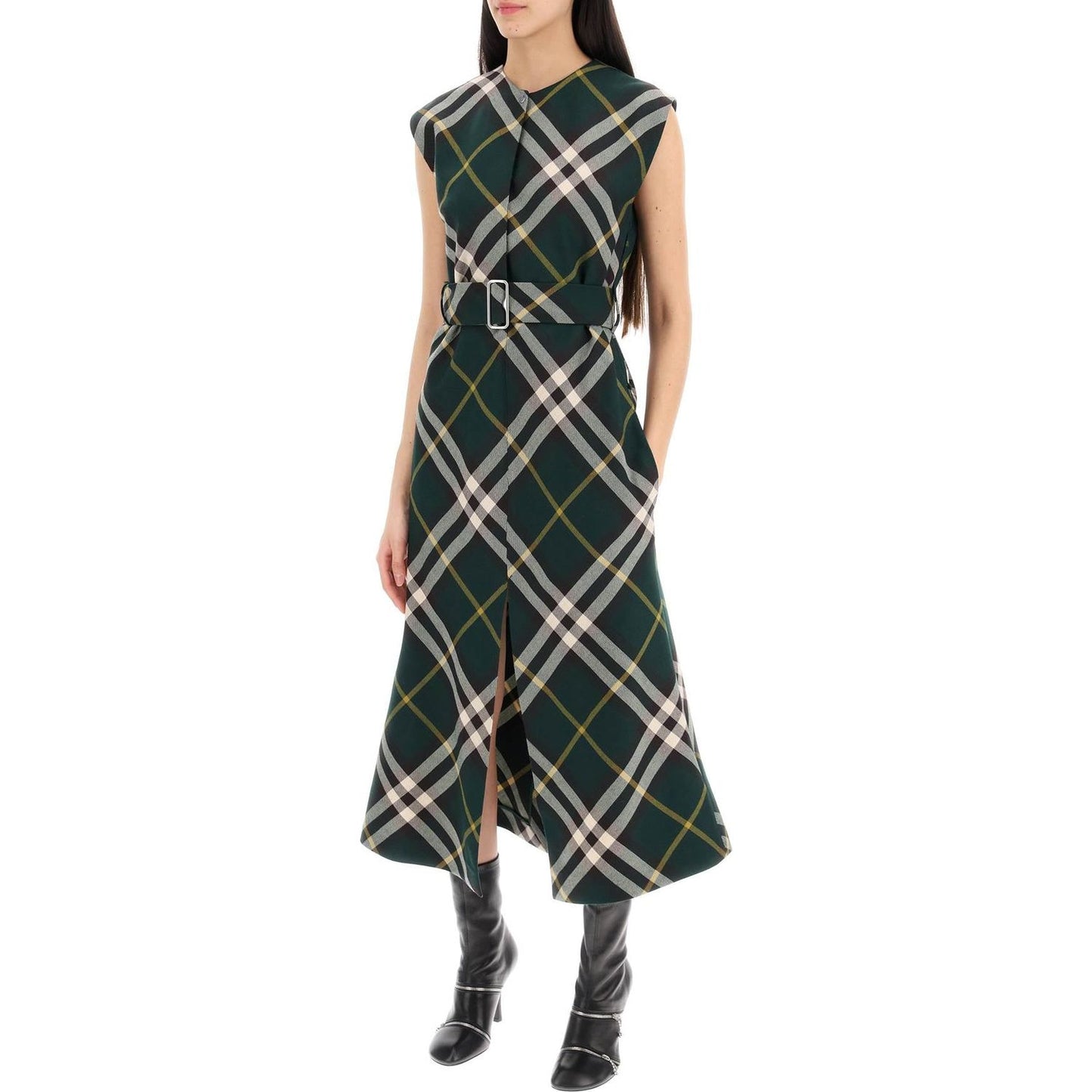 Burberry ered wool midi dress Dresses Burberry