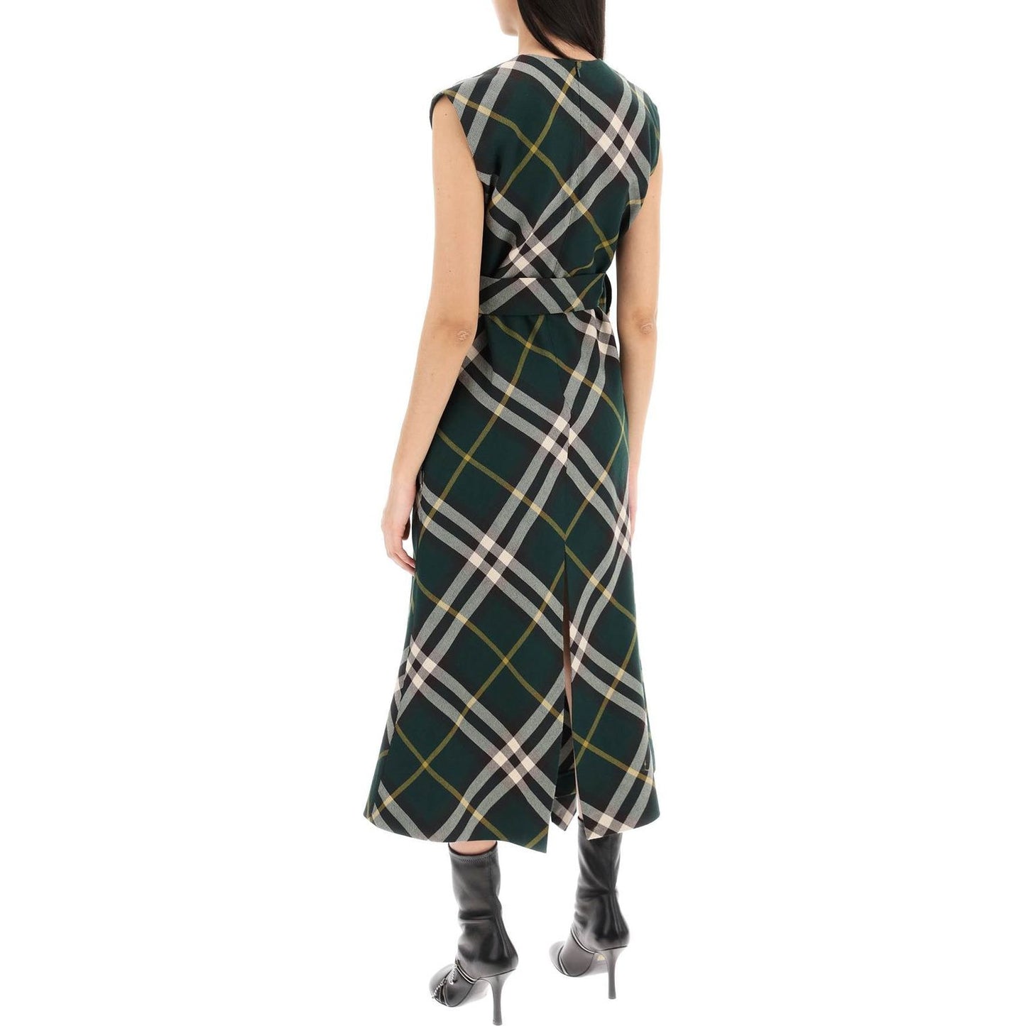 Burberry ered wool midi dress Dresses Burberry