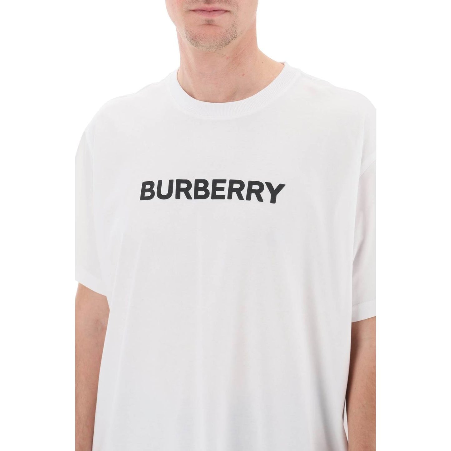 Burberry harriston t-shirt with logo print Topwear Burberry