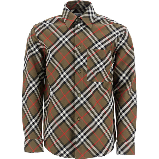 Burberry ered cotton flannel shirt Shirts Burberry