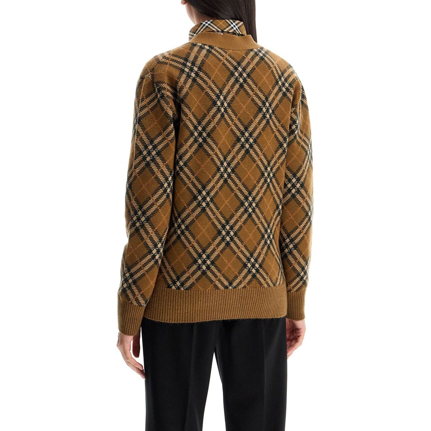 Burberry ered wool and mohair cardigan sweater Knitwear Burberry