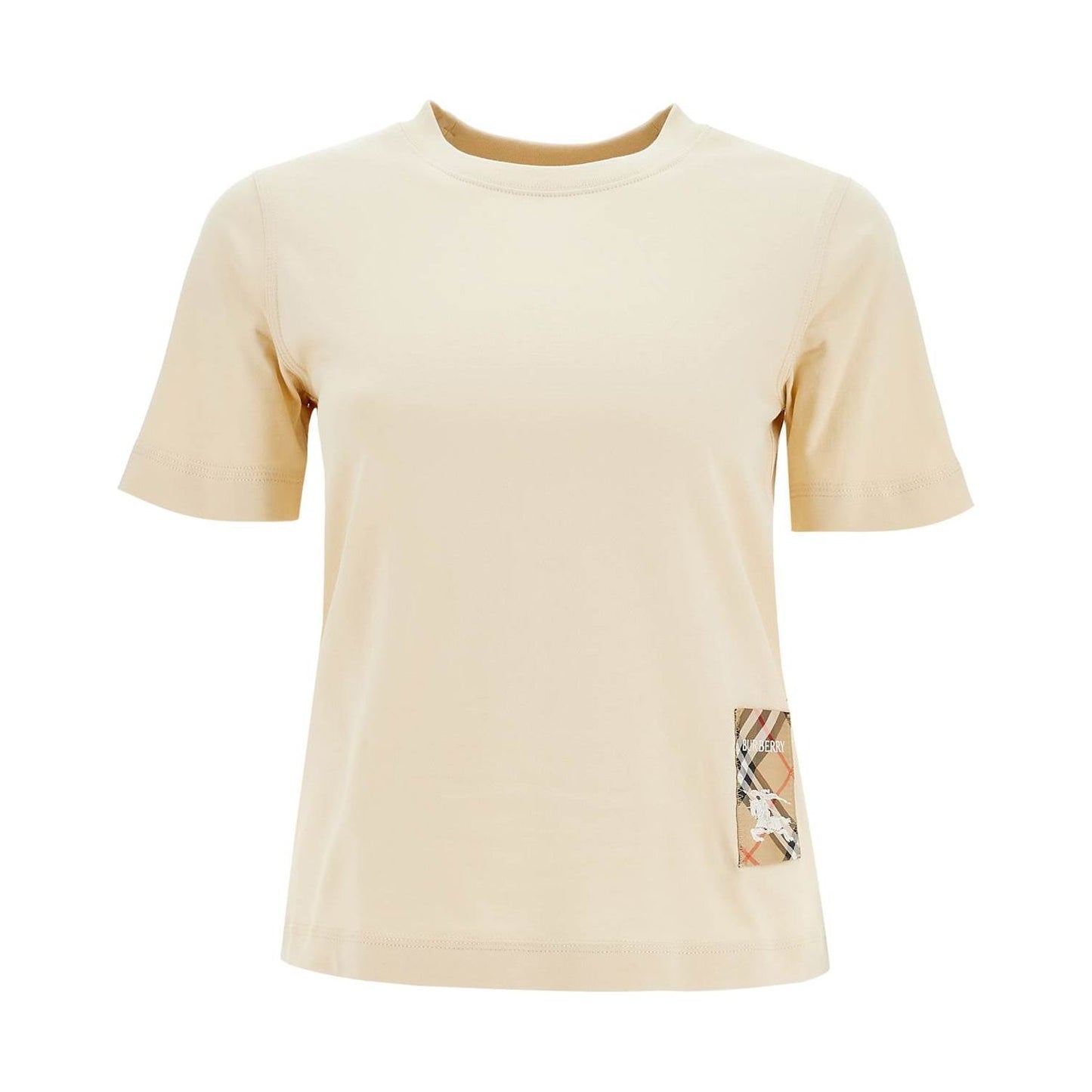 Burberry t-shirt with patch logo design Topwear Burberry