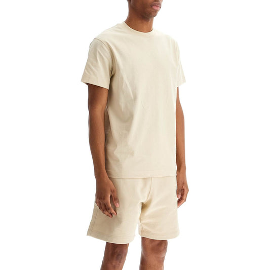 Burberry ered slim t-shirt with label and check Topwear Burberry