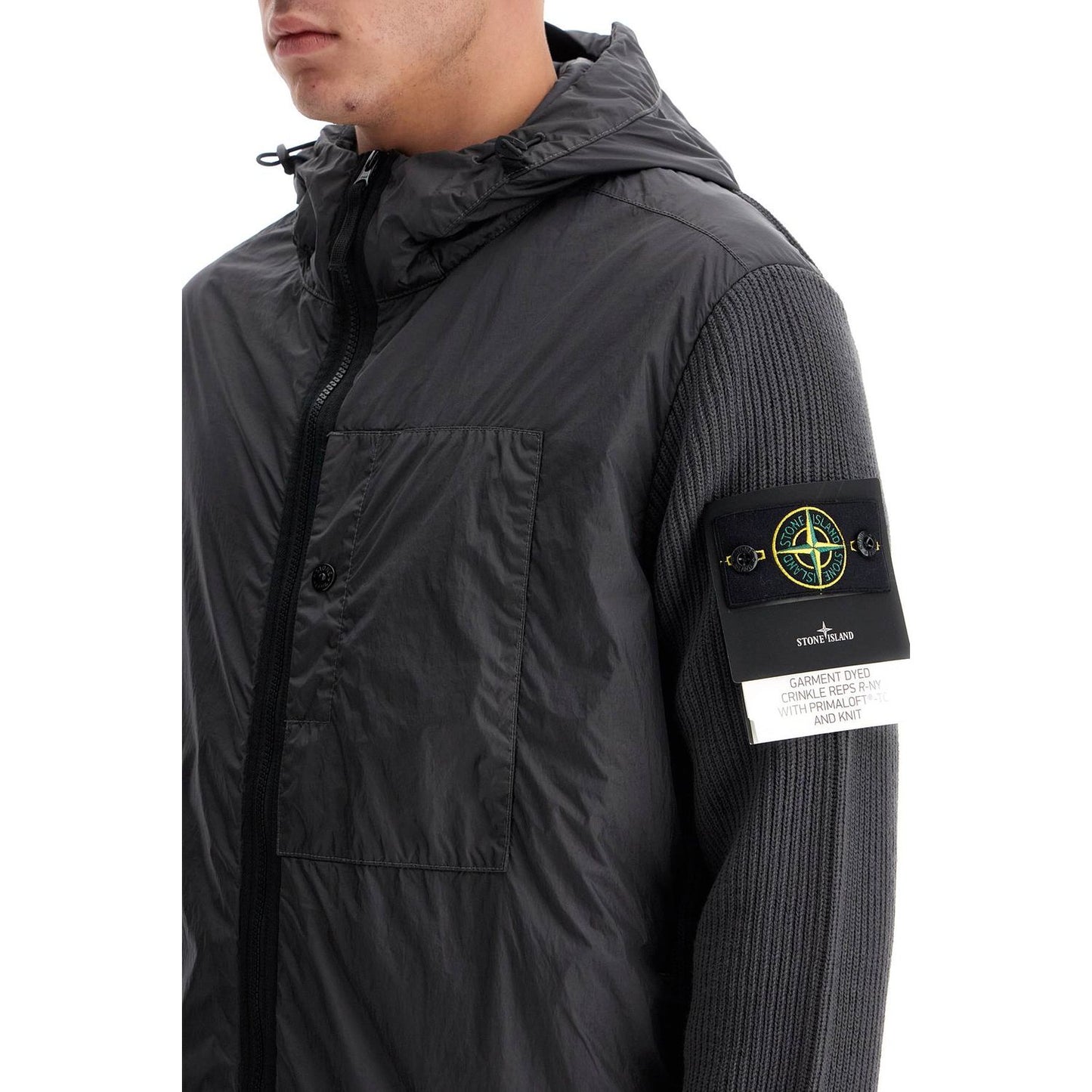 Stone Island hybrid crinkle reps r-n Vests Stone Island