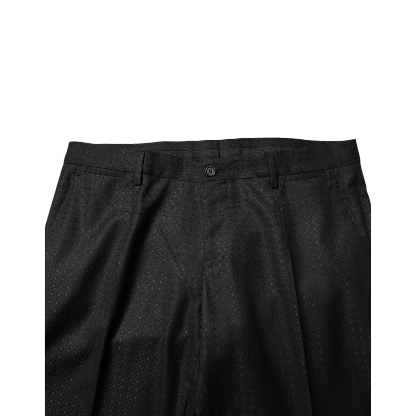 Dolce & Gabbana Black Jacquard Single Breasted 2 Piece Suit Dolce & Gabbana