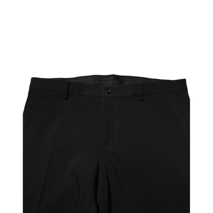 Dolce & Gabbana Black Cotton Single Breasted 2 Piece Suit Dolce & Gabbana