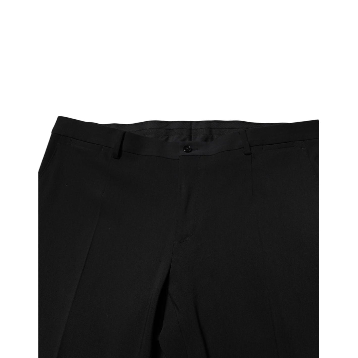 Dolce & Gabbana Black Cotton Single Breasted 2 Piece Suit Dolce & Gabbana