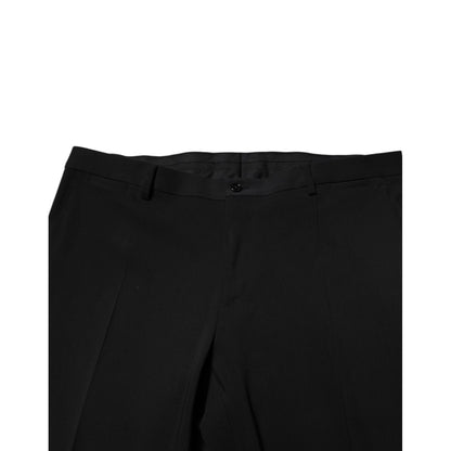 Dolce & Gabbana Black Cotton Single Breasted 2 Piece Suit Dolce & Gabbana