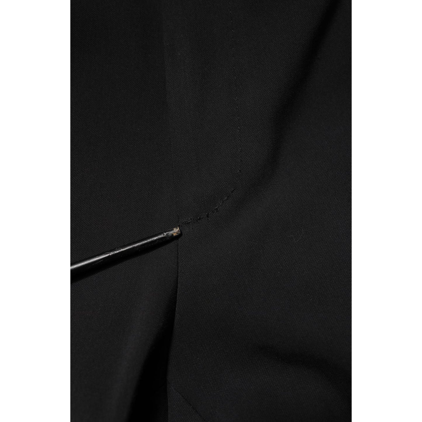 Dolce & Gabbana Black Cotton Single Breasted 2 Piece Suit Dolce & Gabbana