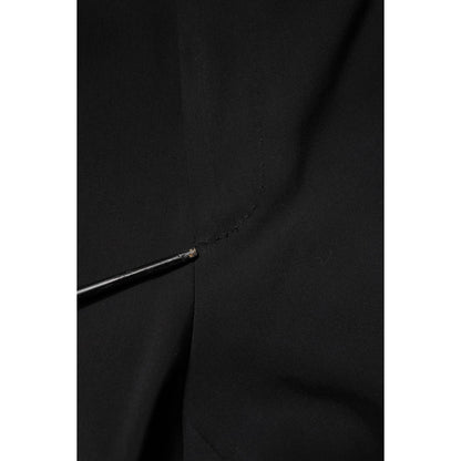 Dolce & Gabbana Black Cotton Single Breasted 2 Piece Suit Dolce & Gabbana