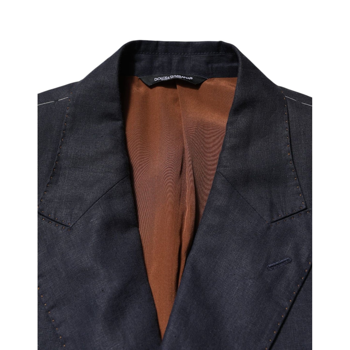 Dolce & Gabbana Dark Blue Double Breasted 2 Piece Suit Dolce & Gabbana