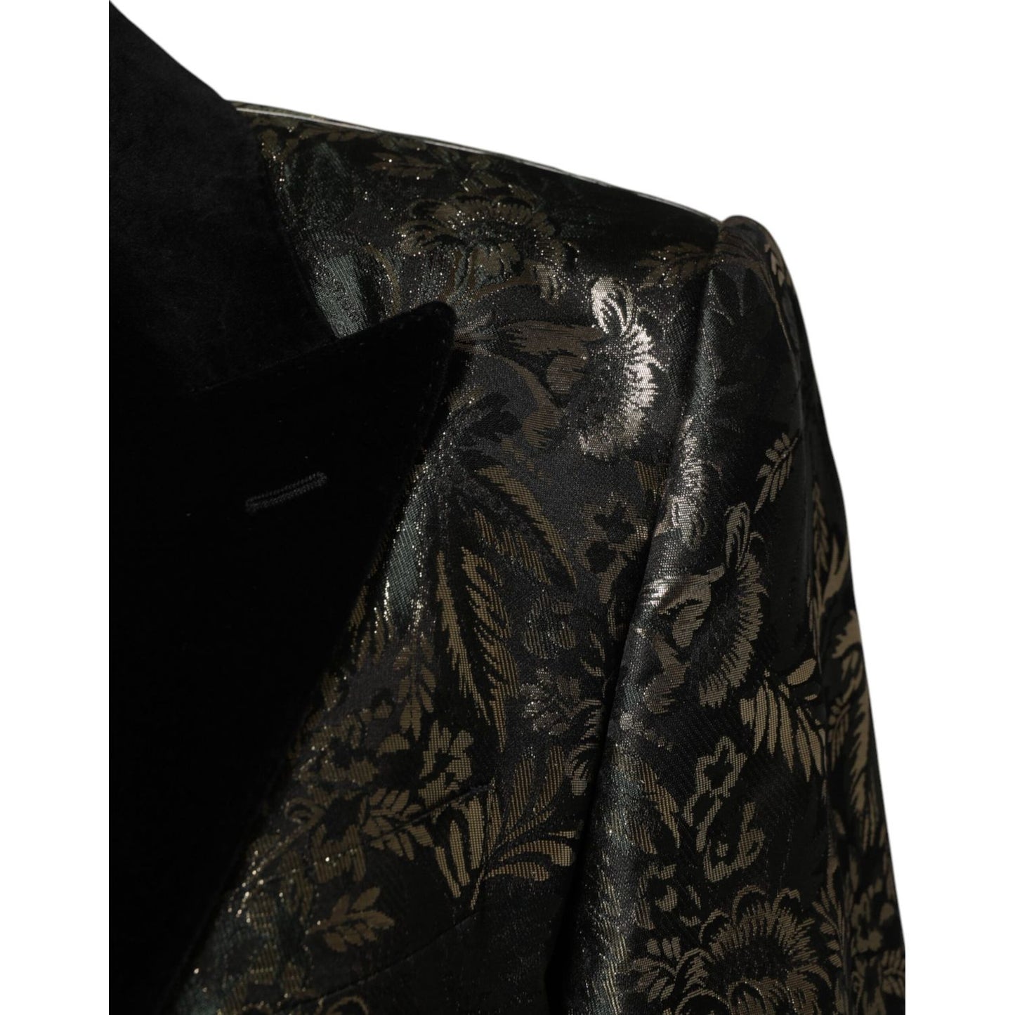 Dolce & Gabbana Metallic Floral Jacquard Silk 2 Piece Suit Dolce & Gabbana
