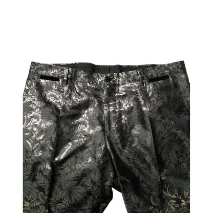 Dolce & Gabbana Metallic Floral Jacquard Silk 2 Piece Suit Dolce & Gabbana