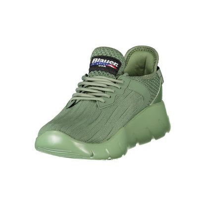 Blauer Verde Polyester Men Sneaker